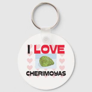 Porte-clés J'aime des chérimoliers