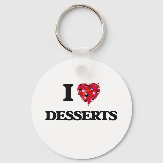 Porte-clés J'aime Desserts (Recto)