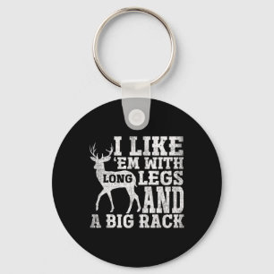 Porte-clés J'Aime Em Avec De Longues Jambes Et Un Grand Cerf