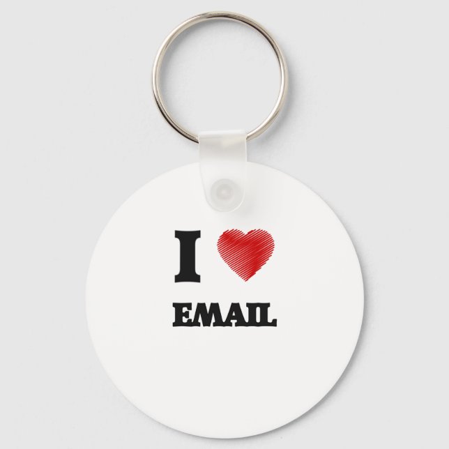 Porte-clés J'aime EMAIL (Recto)