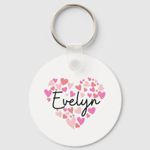 Porte-clés J'aime Evelyn