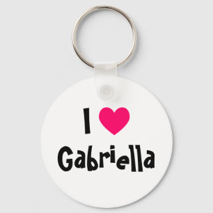 Porte-clés J'aime Gabriella