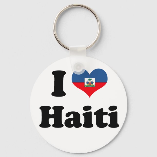 PORTE-CLÉS J'AIME HAÏTI 2 (Recto)