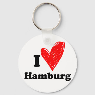 Porte-clés J'aime Hambourg
