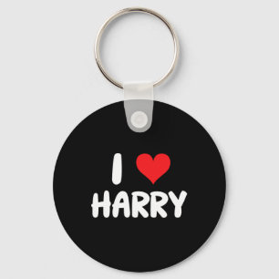 Porte-clés J'aime Harry - Cœur - Nom