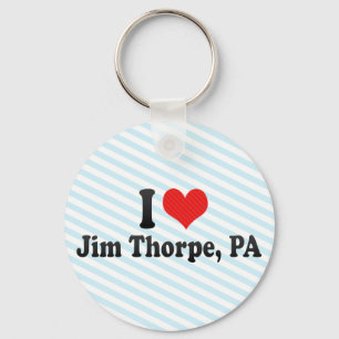 Porte-clés J'Aime Jim Thorpe, PA