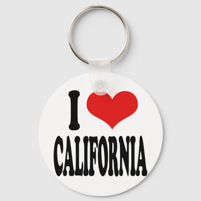 Porte-clés J'aime la Californie (Recto)