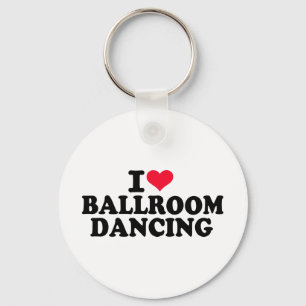 Porte-clés J'aime la danse de salon