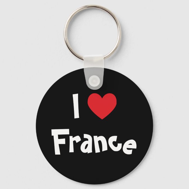 Porte-clés J'aime la France (Recto)