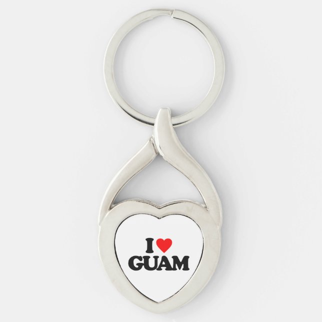PORTE-CLÉS J'AIME LA GUAM (Devant)