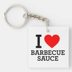Porte-clés J'Aime La Sauce Barbecue
