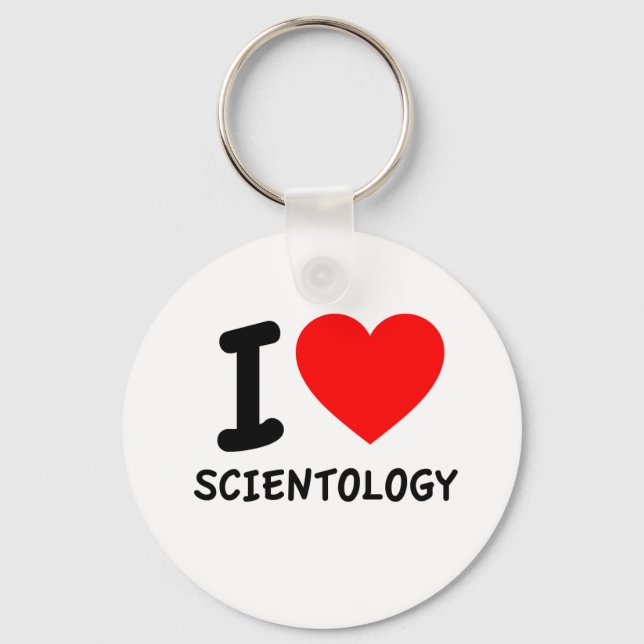 Porte-clés J'aime la scientologie (Recto)