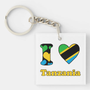 Porte-clés J'aime la Tanzanie