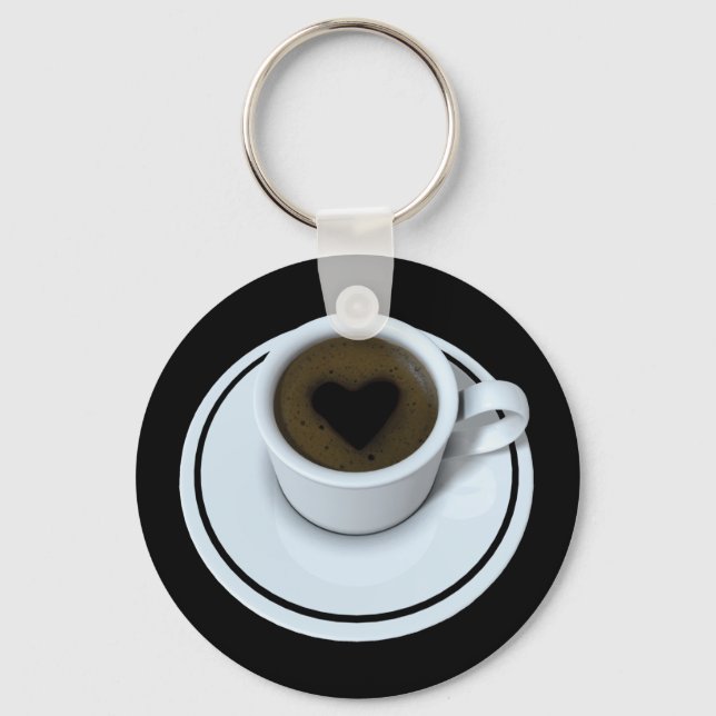 Porte-clés J'AIME le café (Recto)