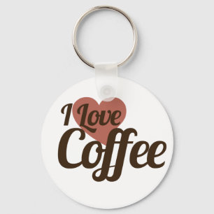 Porte-clés J'aime le café