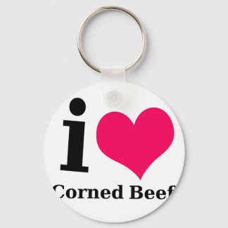 Porte-clés J'aime le corned Beef