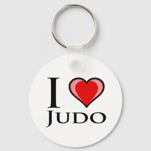 Porte-clés J'aime le judo