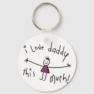 PORTE-CLÉS J'AIME LE PAPA CE BEAUCOUP ! NOUVELLE IDÉE DE