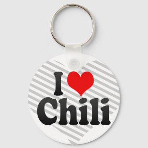 Porte-clés J'aime le piment