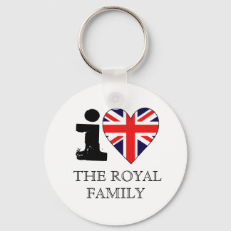 Porte-clés J'aime le Porte - clé de la famille royale