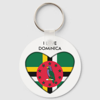 Porte-clés J'aime le Porte - clé dominicain