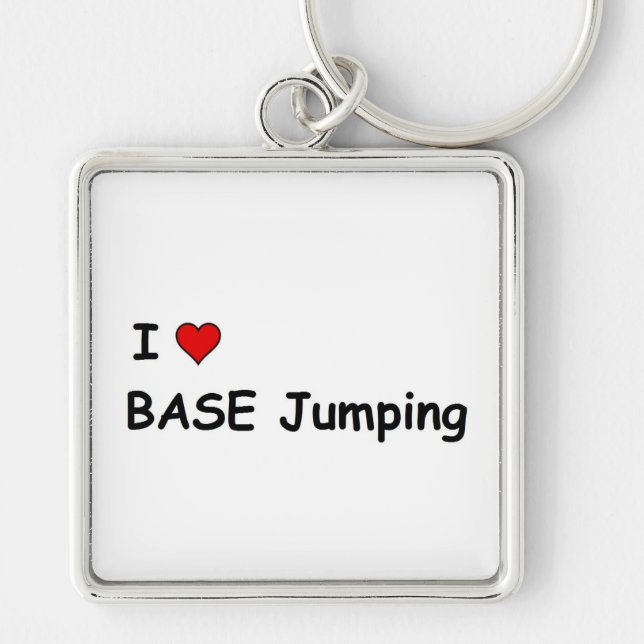 Porte-clés J'aime le saut de base (Devant)