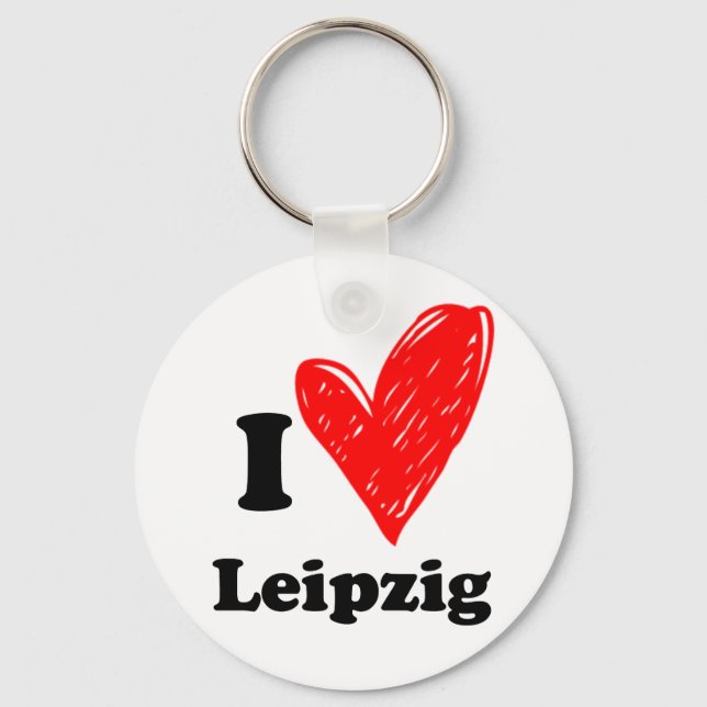 Porte-clés J'aime Leipzig (Recto)