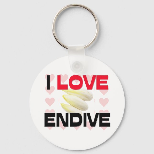 Porte-clés J'Aime L'Endive (Recto)