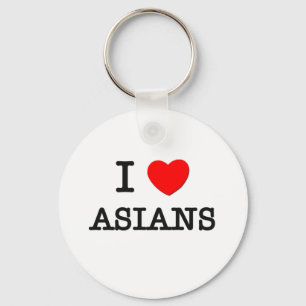 Porte-clés J'aime les Asiatiques