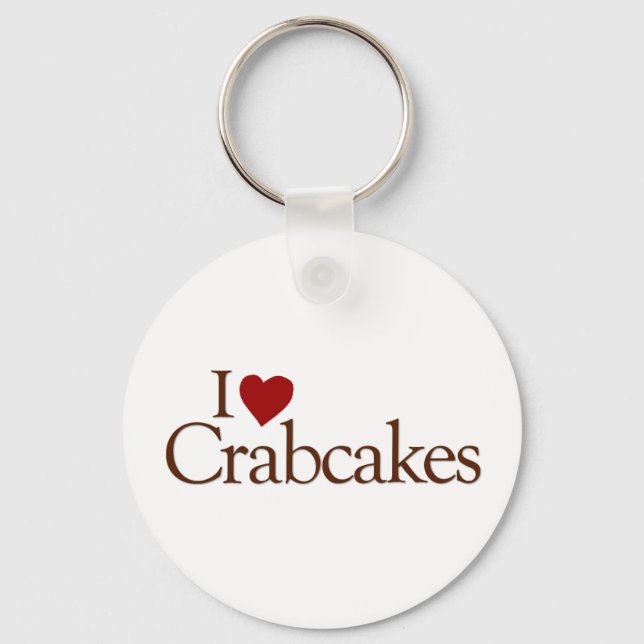 Porte-clés J'Aime Les Crabcakes (Recto)