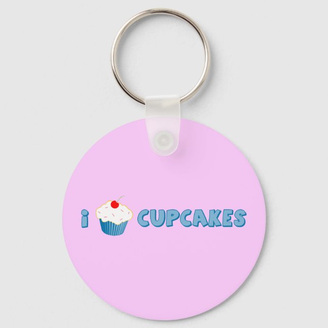 Porte-clés J'Aime Les Cupcakes (Recto)