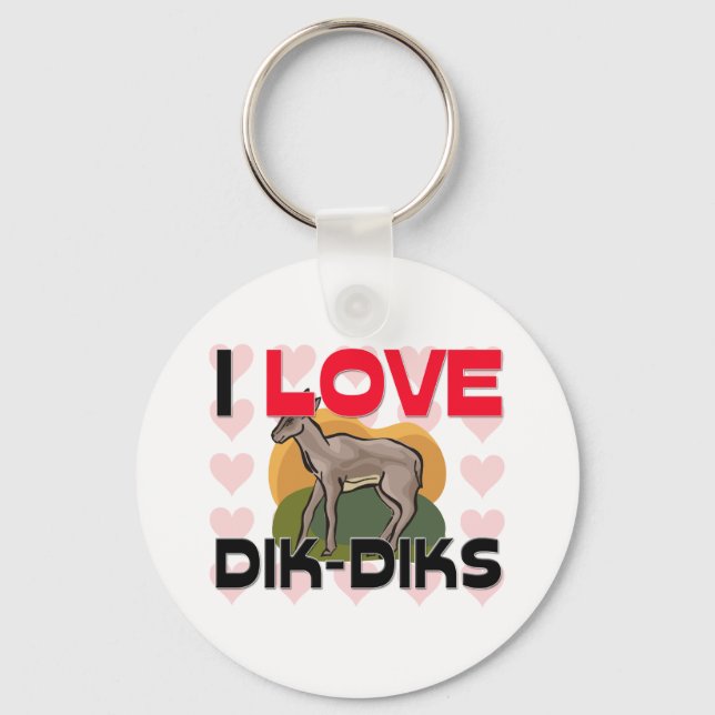 Porte-clés J'Aime Les Dik-Diks (Recto)