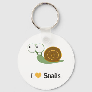Porte-clés J'aime les escargots