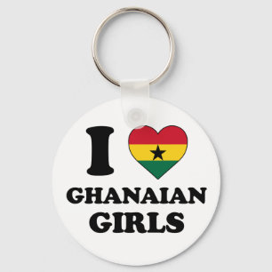 Porte-clés J'aime les filles ghanéennes