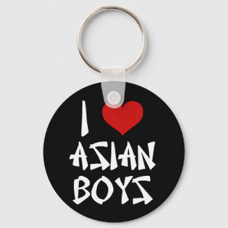 Porte-clés J'aime les garçons asiatiques