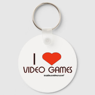 Porte-clés J'aime les jeux vidéo