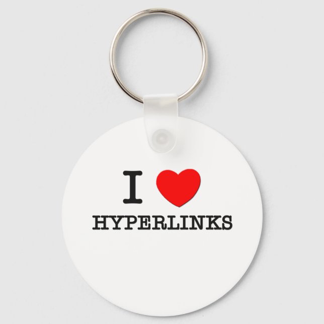 Porte-clés J'aime les liens hypertexte (Recto)