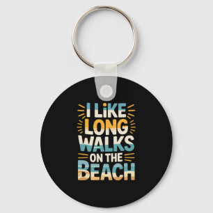 Porte-clés J'aime les longues promenades sur la plage tourist