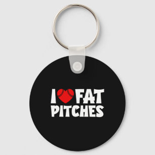 Porte-clés J'aime les Pitches Gras Cœur Bysebyll Design J'aim