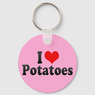 Porte-clés J'aime les pommes de terre