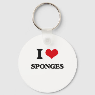 Porte-clés J'aime les Sponges