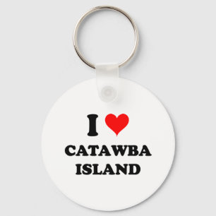 Porte-clés J'aime l'île de Catawba