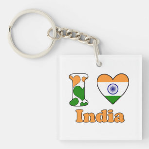 Porte-clés J'aime l'Inde