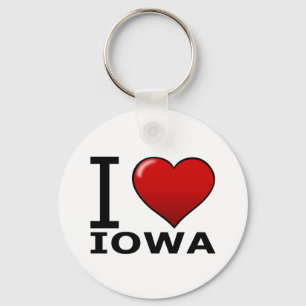 PORTE-CLÉS J'AIME L'IOWA