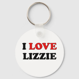 Porte-clés J'aime Lizzie