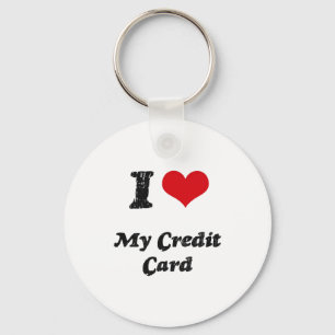 Porte-clés J'aime ma carte de crédit