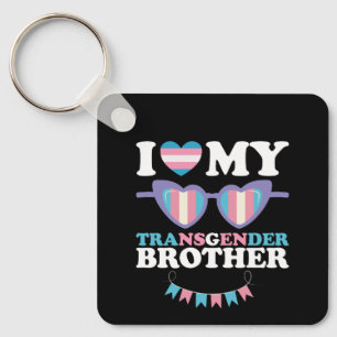 Porte-clés J'aime ma famille de frère transgenre Trans LGBTQ