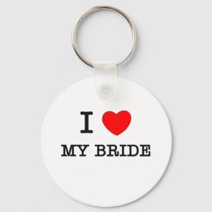 Porte-clés J'aime ma jeune mariée