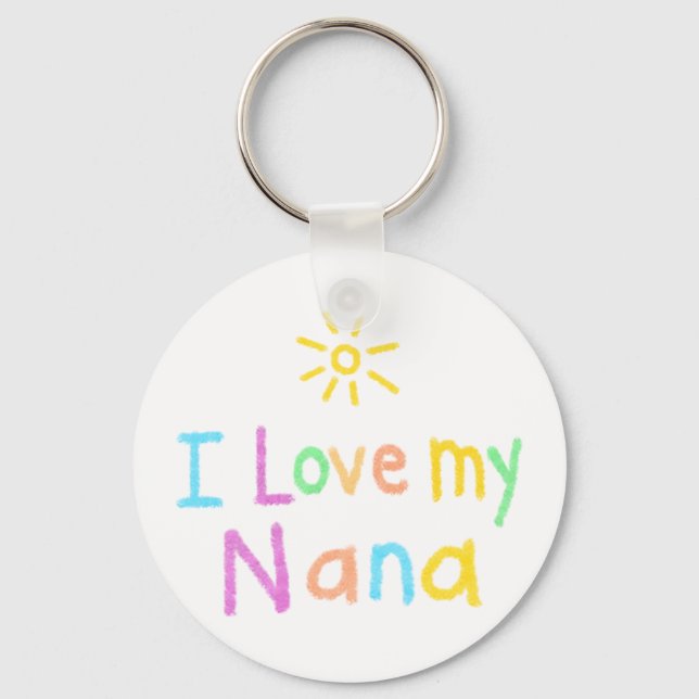 Porte-clés J'aime ma Nana (Recto)