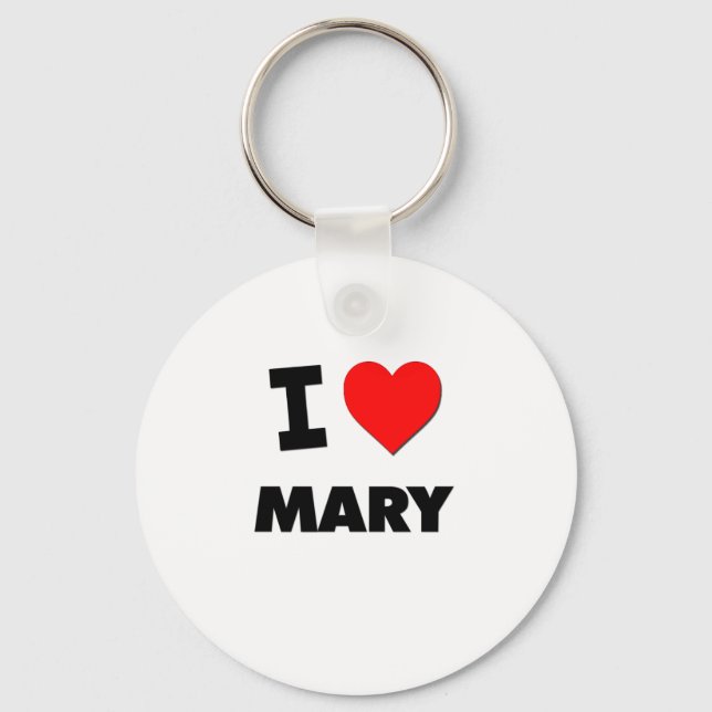 Porte-clés J'aime Mary (Recto)